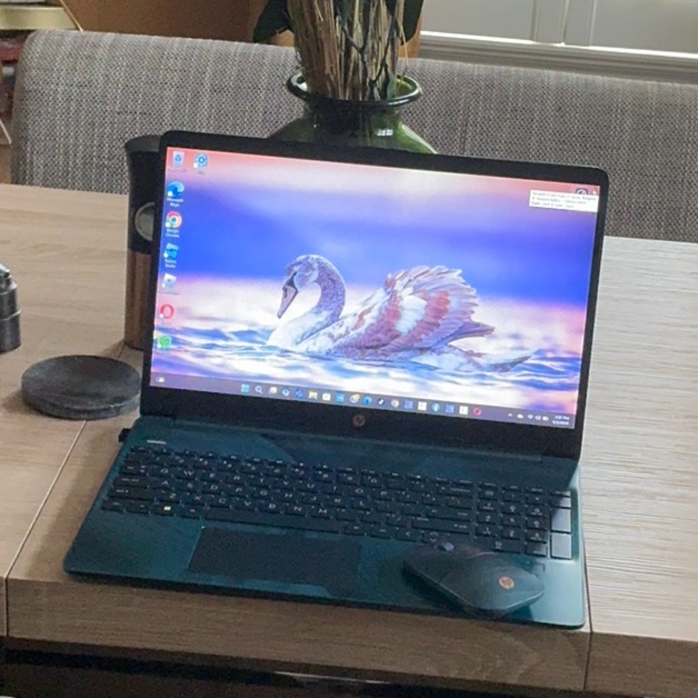 HP Black Slim Laptop with Thin Bezel Display